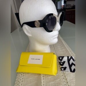 Marc‎ Jacobs Black and Cream Sunglasses